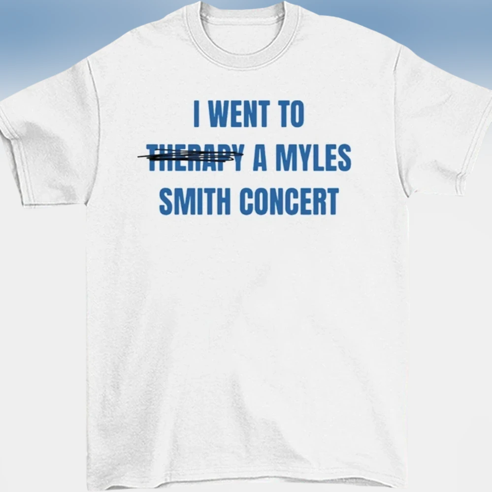 I Went To Therapy A Myles Smith Concert Tee, Funny Music Fan Tour Graphic T-Shirt