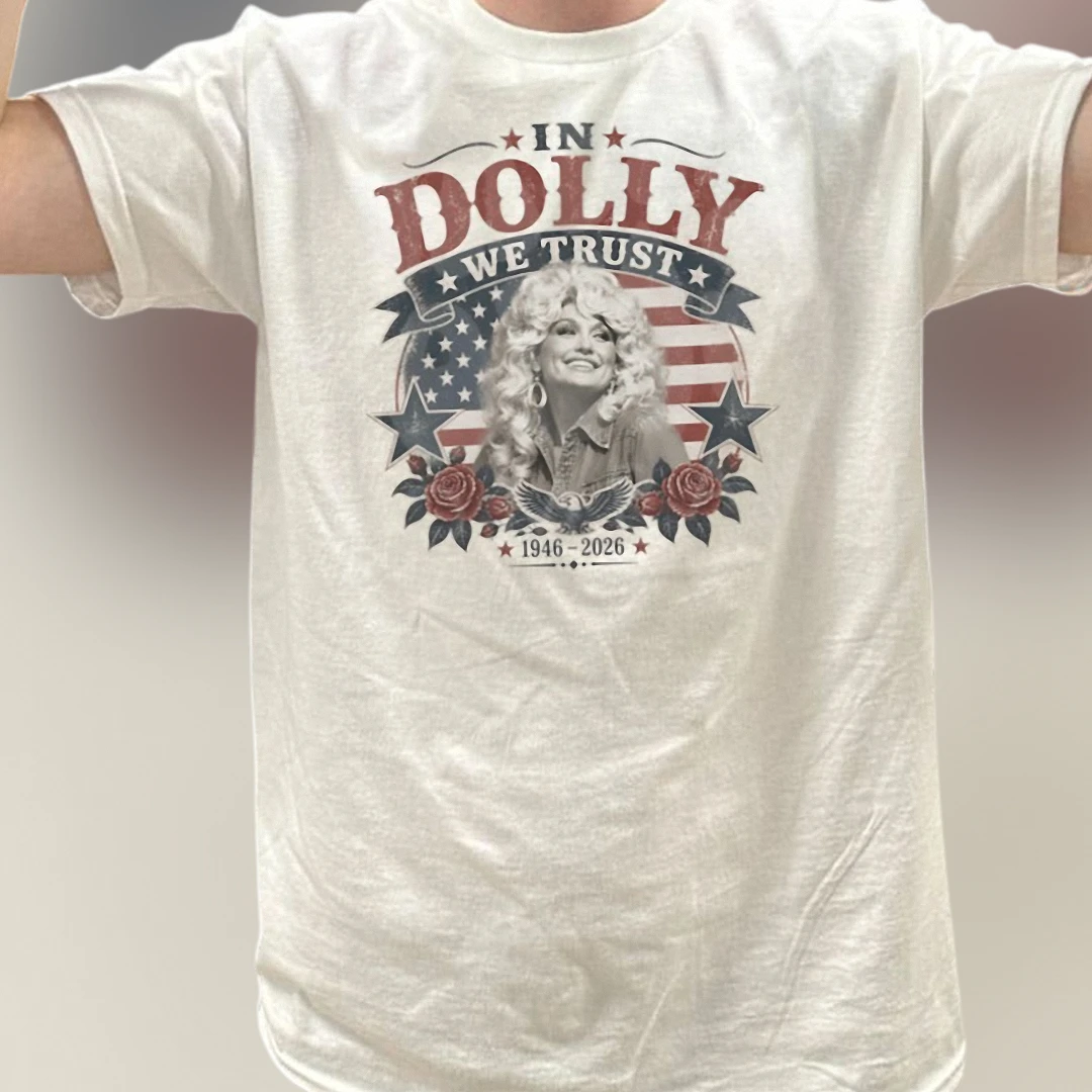 In Dolly We Trust 1946-2026 Dolly Parton Tee Vintage Country Music Fan Graphic Shirt