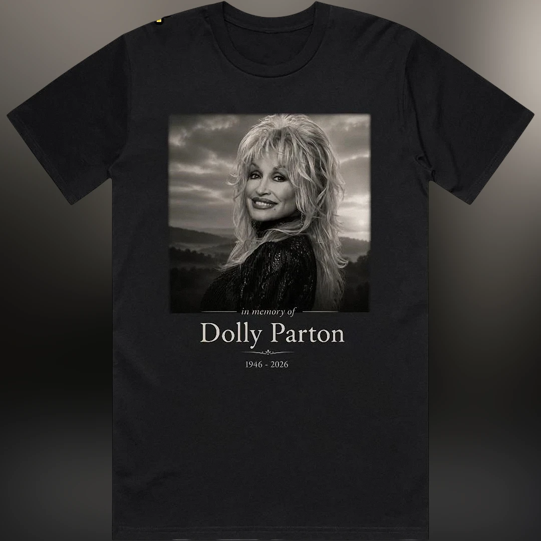 In Memory of Dolly Parton 1946 2026 Tee, Country Music Legend Memorial Portrait Tribute Shirt available at our Chicago, Illinois warehouse