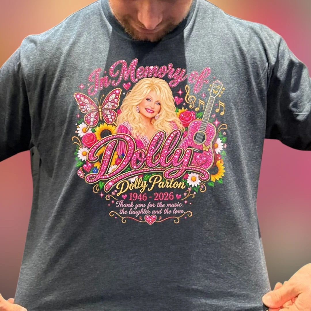 In Memory Of Dolly Parton 1946 2026 Tribute Tee, Country Music Legend Memorial Graphic T-Shirt