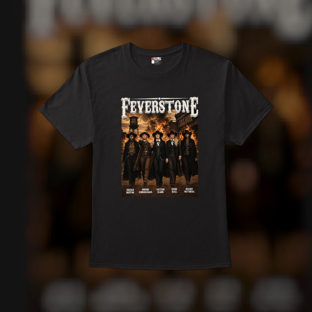 Indiana Fever Feverstone Tee Caitlin Clark Aliyah Boston Sophie Cunningham Lexie Hull Kelsey Mitchell Western Fan Shirt