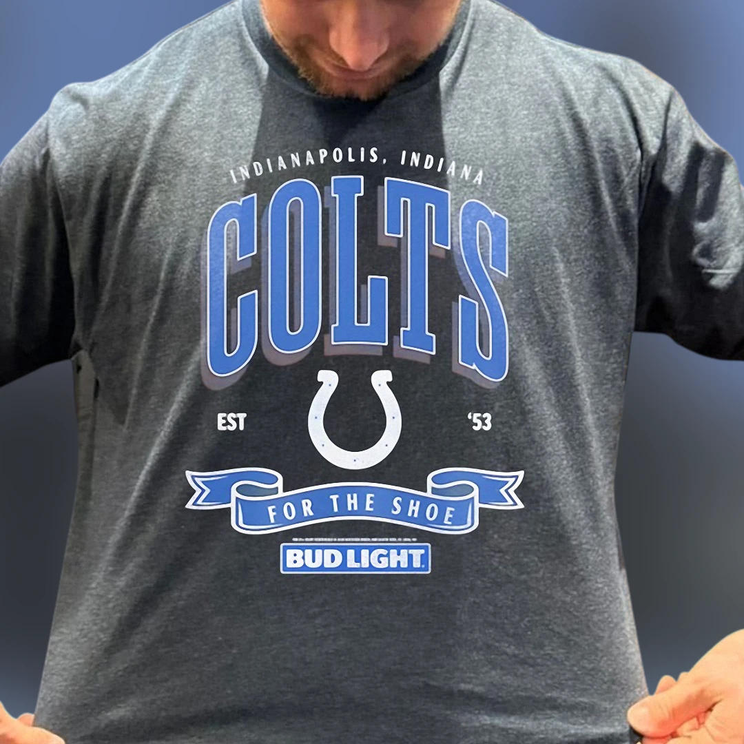 Indianapolis Colts 1953 For The Shoe Vintage Tee, Retro Football Gameday Shirt