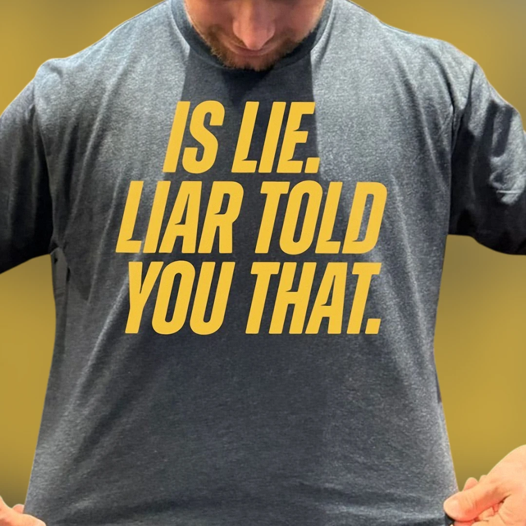 Is Lie Liar Told You That Tee Funny Ilya Rozanov Heated Rivalry Book Merch Sarcastic Quote Graphic T-Shirt