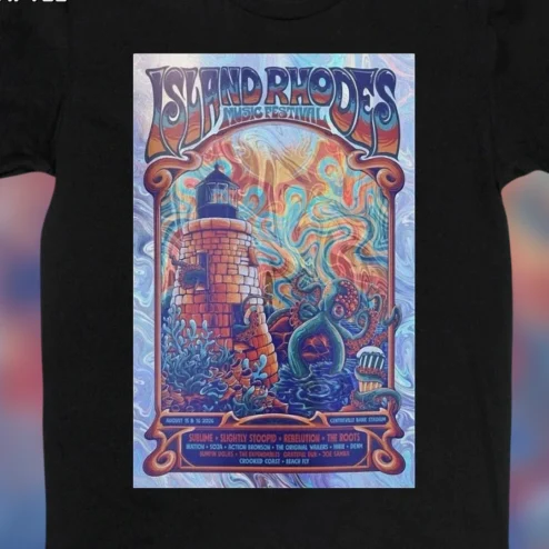 Island Rhodes Music Festival 2026 Tee August 15-16 Centreville Bank Stadium Commemorative Souvenir Shirt