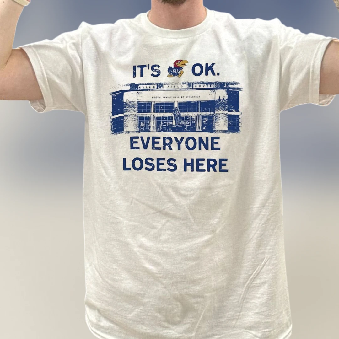 It's OK Everyone Loses Here Allen Fieldhouse Tee, Kansas Basketball Sports Fan Graphic T-Shirt