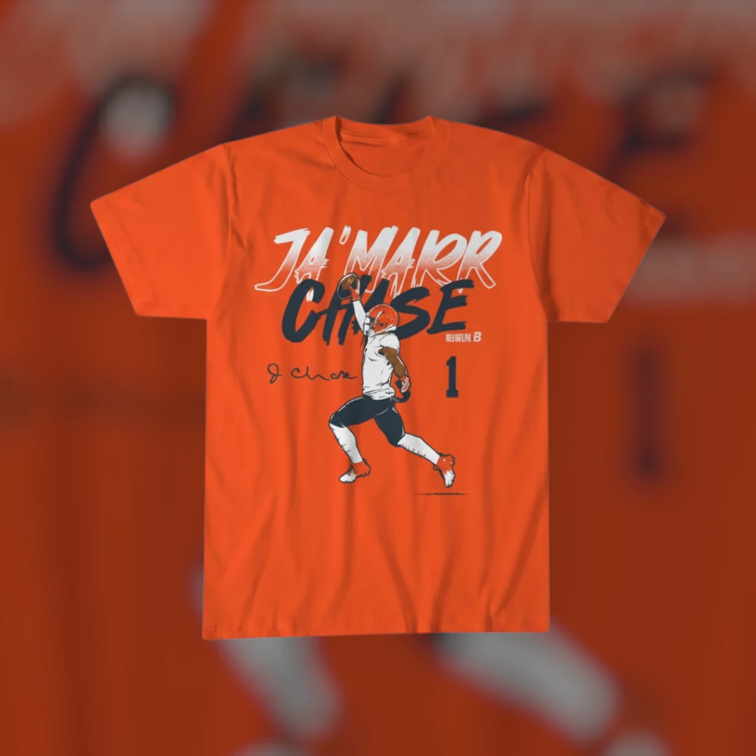 Ja'Marr Chase Cincinnati Bengals Game Day Tee WR1 Football Fan T-Shirt