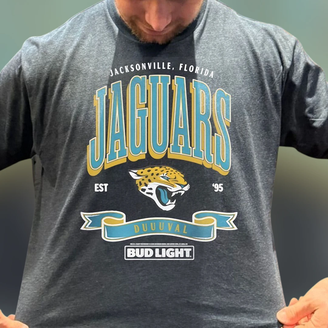 Jacksonville Jaguars Duuuval Retro Est 95 Tee, Game Day Football Fan Shirt