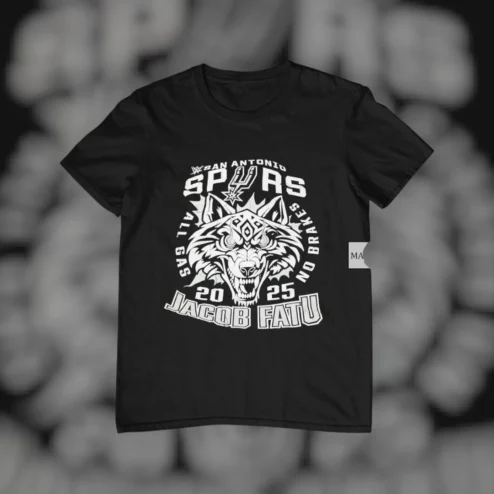 Jacob Fatu All Gas No Brakes San Antonio Spurs T-Shirt Wrestling Fan Merch