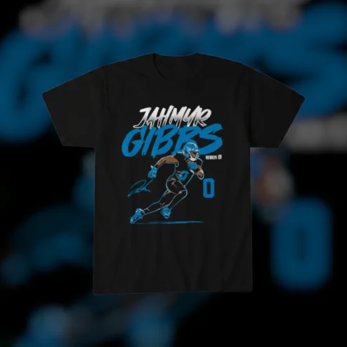 Jahmyr Gibbs Detroit Lions Running Back Fan Tee Fantasy Football Gift