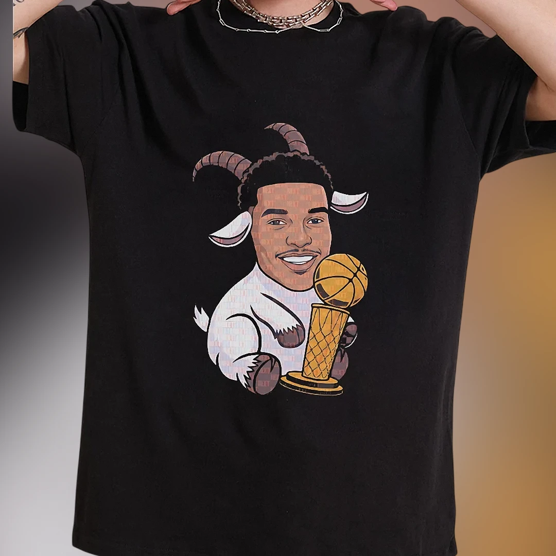 Jalen Brunson Knicks GOAT Graphic Tee, Basketball Caricature Fan Shirt Gift