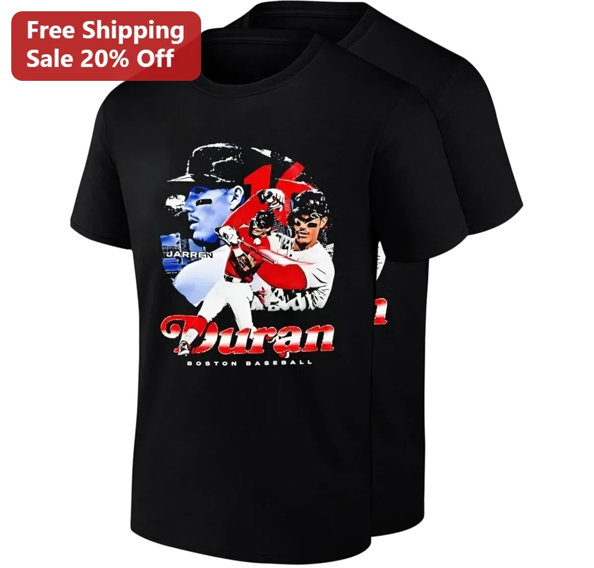 Jarren Duran Boston Baseball Vintage 90s Bootleg Tee for Red Sox Fans