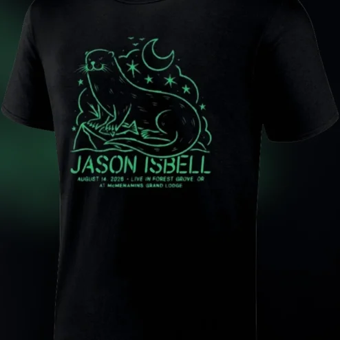 Jason Isbell August 14 2026 Live In Forest Grove OR Concert Tee, McMenamins Grand Lodge Tour Shirt