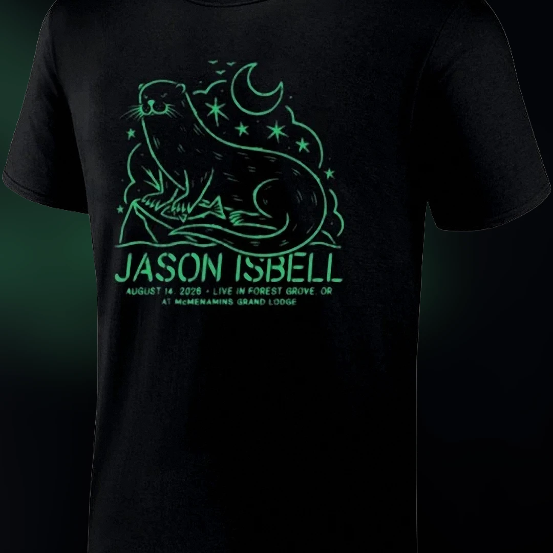 Jason Isbell August 14 2026 Live In Forest Grove OR Concert Tee, McMenamins Grand Lodge Tour Shirt