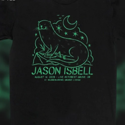 Jason Isbell August 14 2026 McMenamins Grand Lodge Forest Grove OR Concert Souvenir Tee
