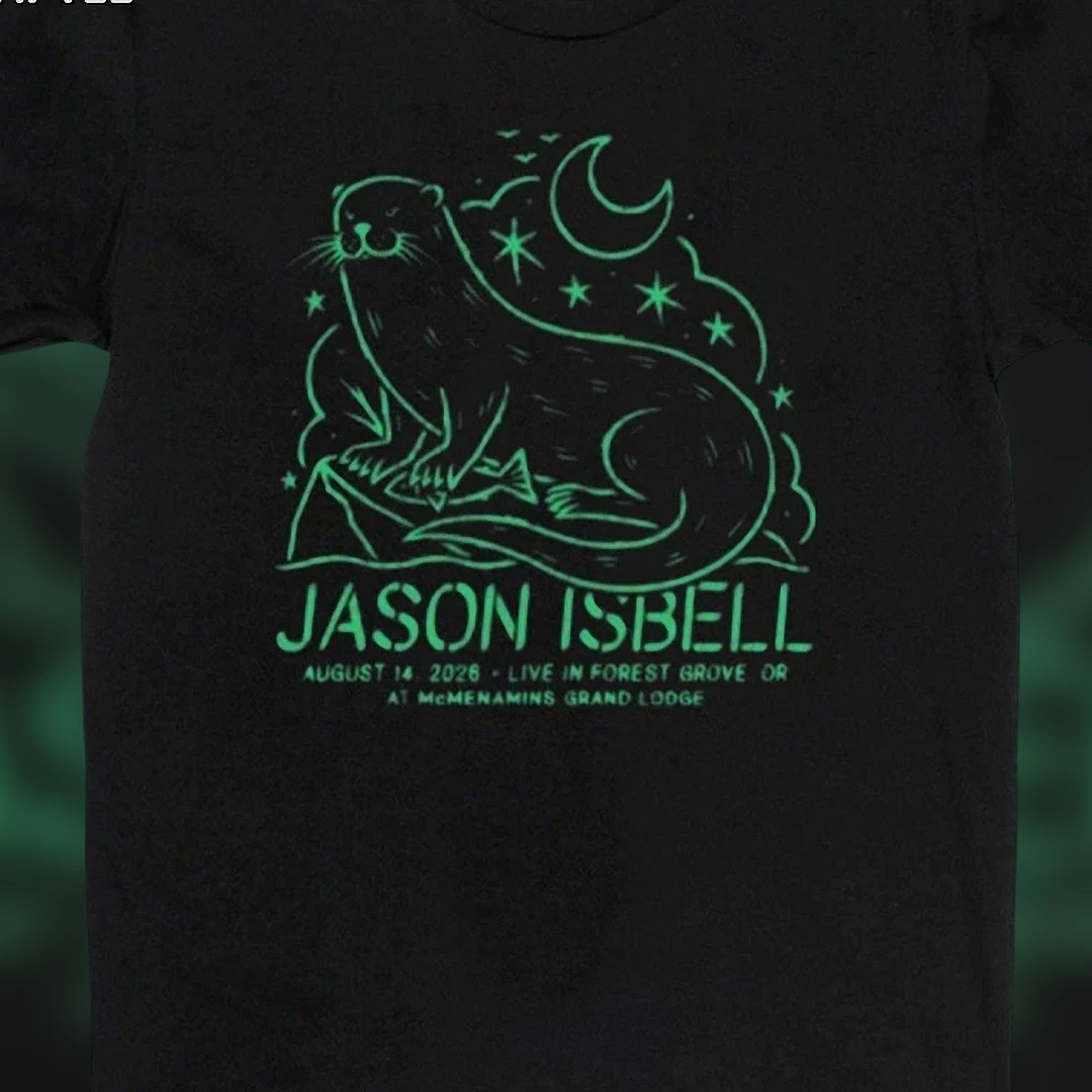 Jason Isbell August 14 2026 McMenamins Grand Lodge Forest Grove OR Concert Souvenir Tee