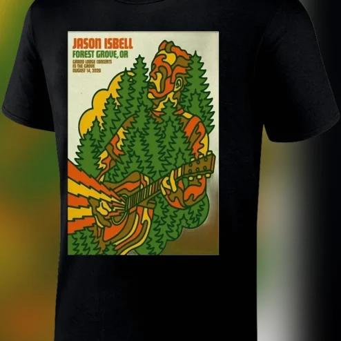 Jason Isbell Forest Grove OR Concert Tee Grand Lodge August 14 2026 Tour Poster Shirt