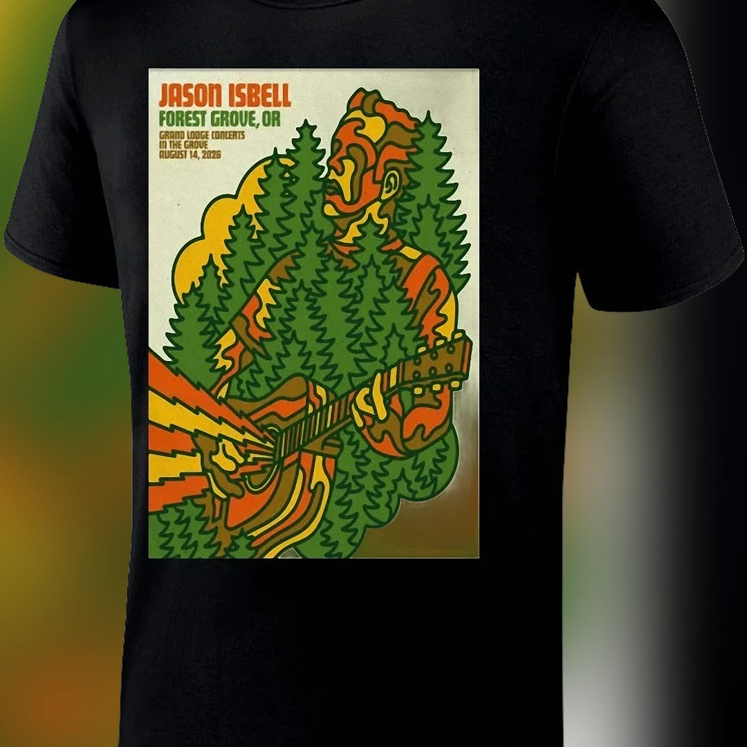 Jason Isbell Forest Grove OR Concert Tee Grand Lodge August 14 2026 Tour Poster Shirt