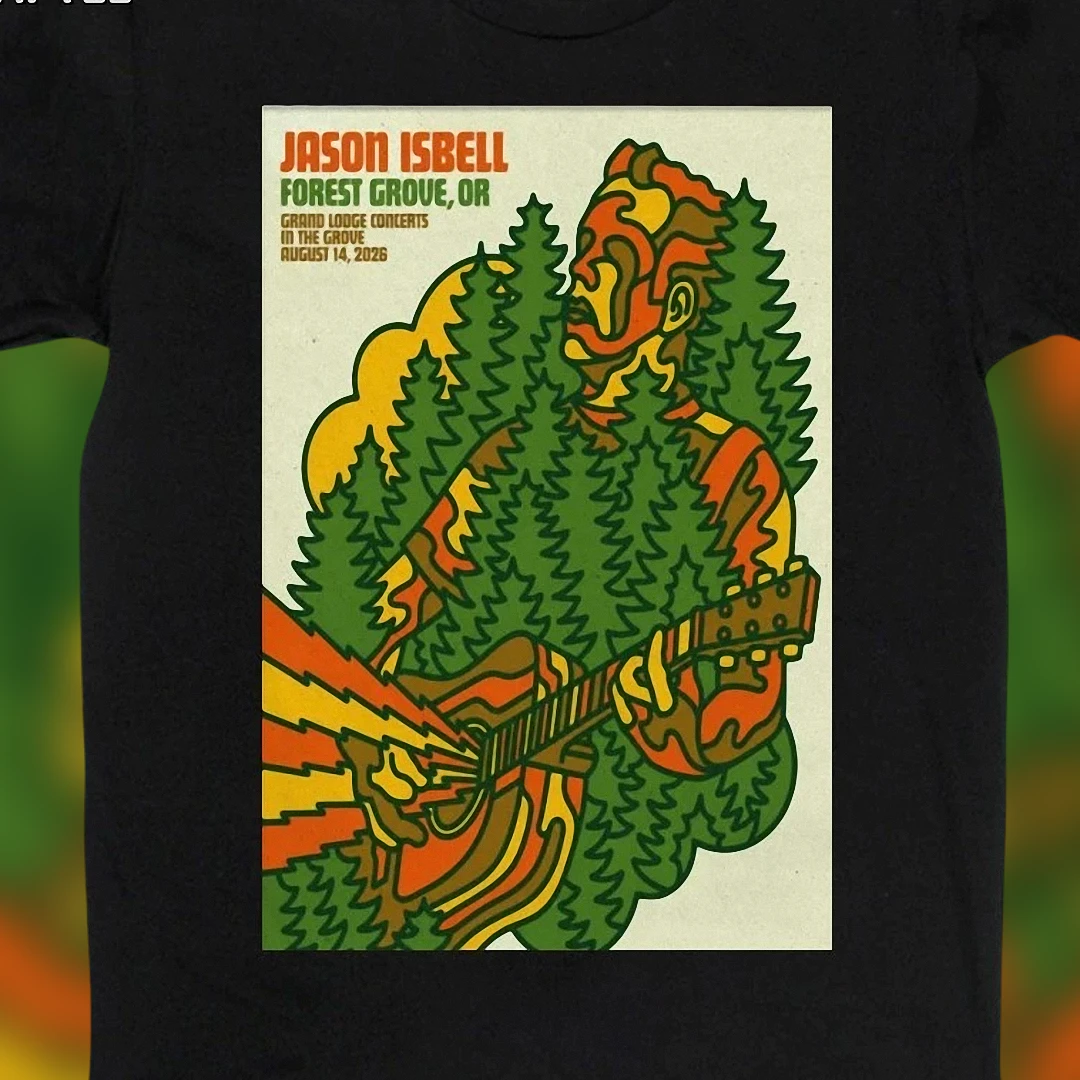 Jason Isbell Forest Grove OR Grand Lodge Concert Tee August 14 2026 Vintage Style Music Fan Souvenir Shirt