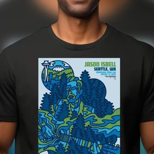 Jason Isbell Seattle WA Woodland Park Zoo Concert Tee, August 13 2026 Tour Event Graphic T-Shirt
