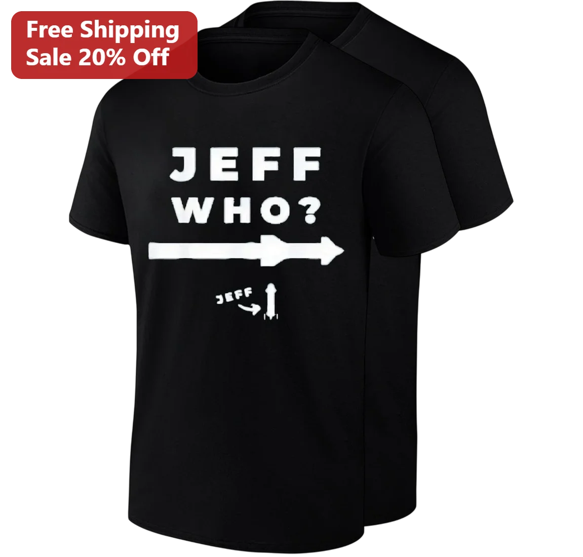 Jeff Who? Jeff Bezos Rocket Meme Tee, Funny Space Race Parody Graphic Tee Gift for Men