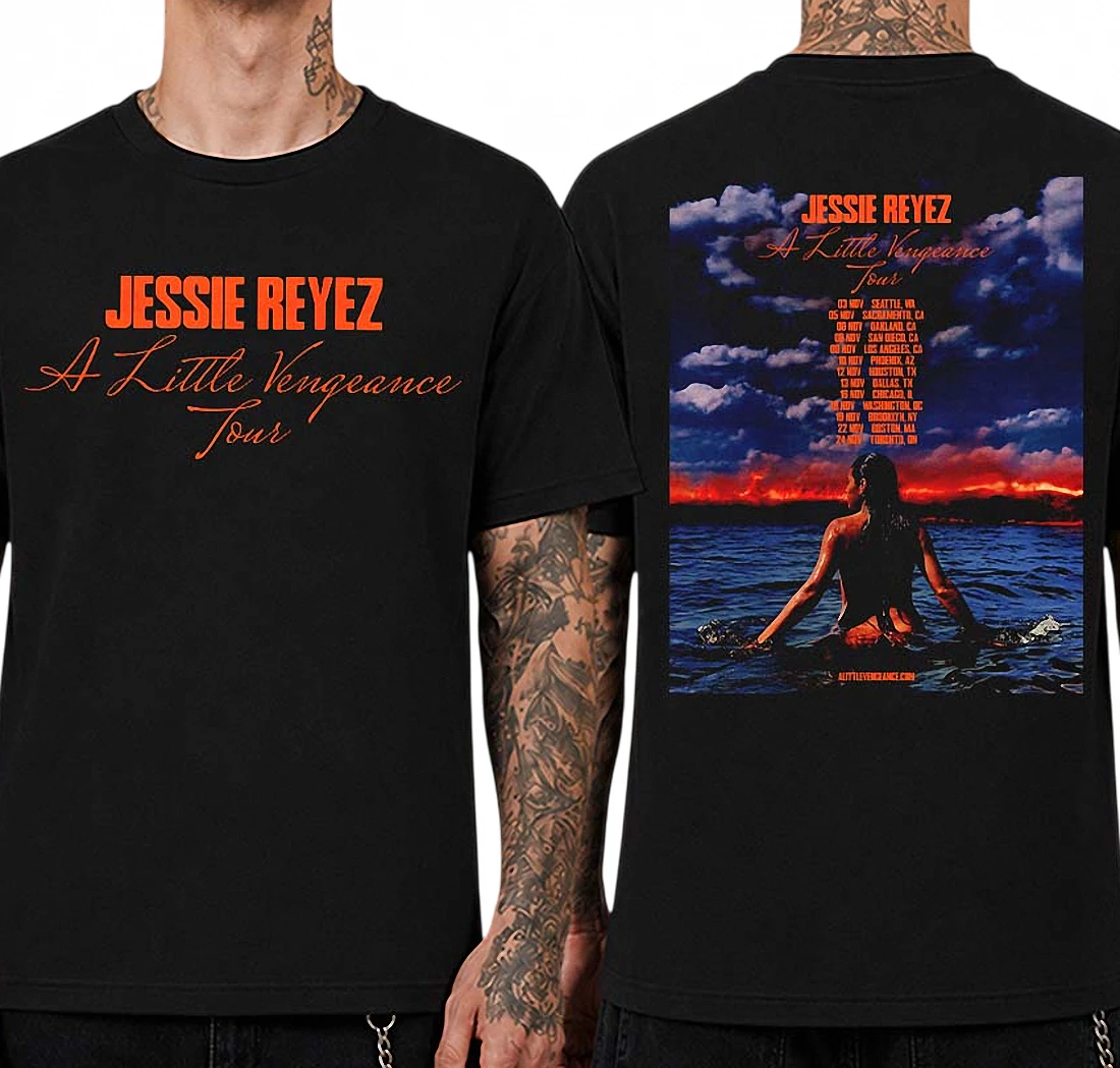 Jessie Reyez A Little Vengeance Tour Tee, Music Artist Concert Graphic T-Shirt