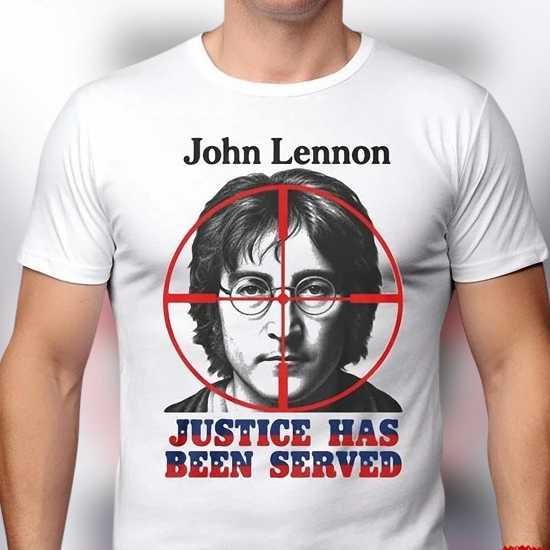John Lennon Justice Has Been Served Tee Vintage Graphic Music Tribute T-Shirt Gift