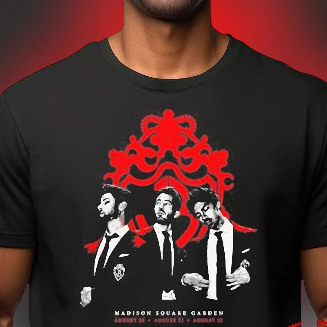 Jonas Brothers Madison Square Garden Concert Tee, NYC Tour Dates August Graphic Shirt Souvenir Gift