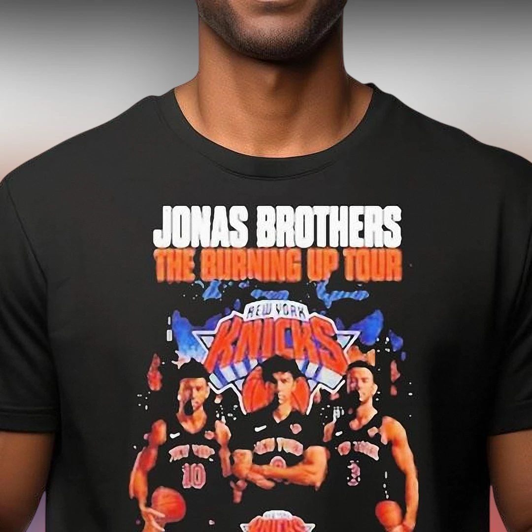 Jonas Brothers The Burning Up Tour Tee Vintage Knicks Rap Graphic Concert Shirt Gift for Fans