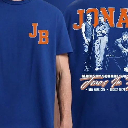 Jonas Madison Square Garden Tee Jonas in the 5 New York City Vintage Concert Tour Graphic Shirt