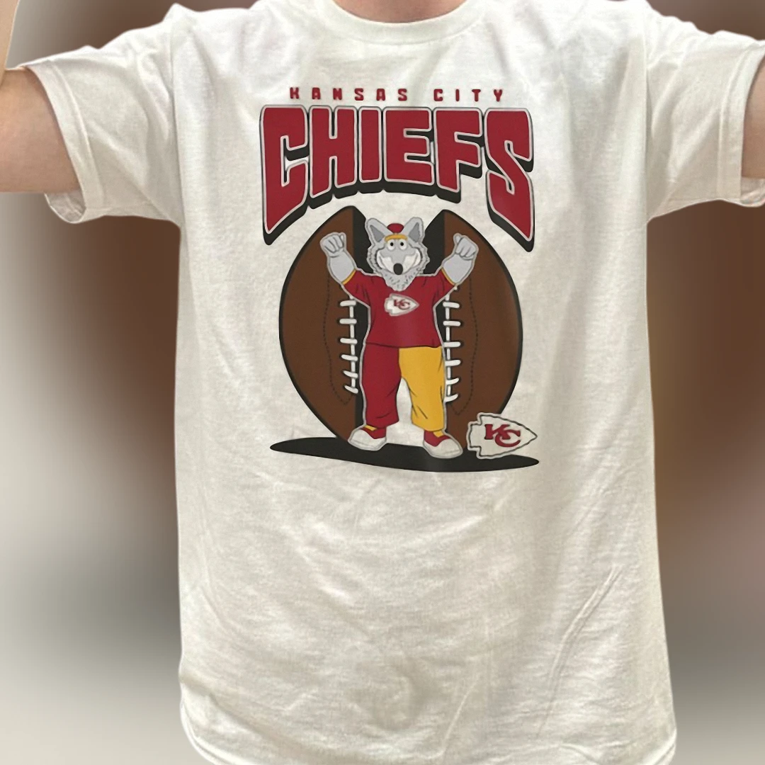 Kansas City Chiefs Tee KC Wolf Football Graphic Shirt, Vintage Game Day Fan Gift