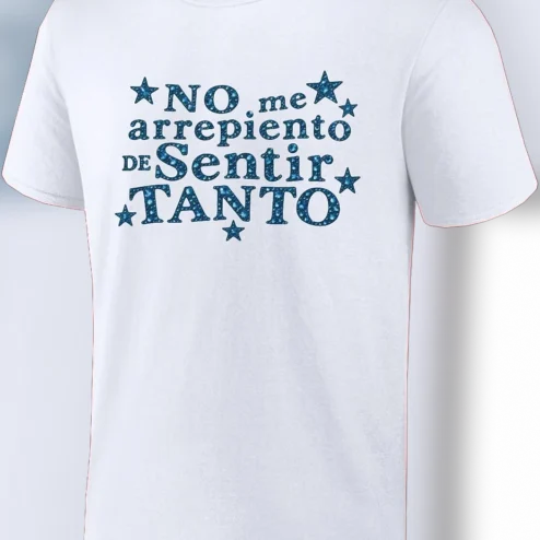 Karol G No Me Arrepiento de Sentir Tanto Tee, Sad Bichota Era Spanish Quote Graphic T-Shirt Gift for Fans