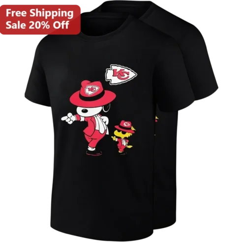KC Tee Snoopy Woodstock Kansas City Chiefs Football Fan Gift