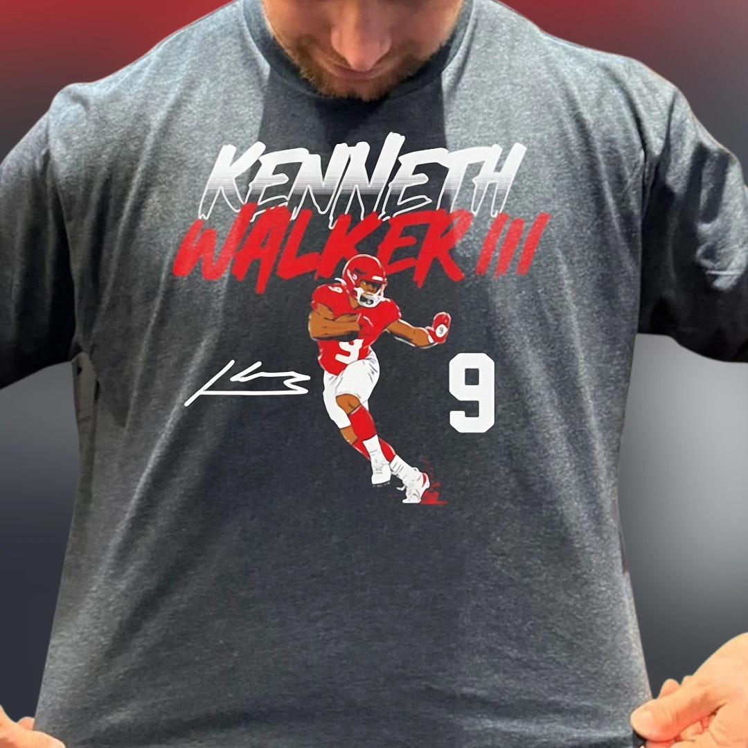 Kenneth Walker III Tee Graphic Football Running Back Fan Shirt
