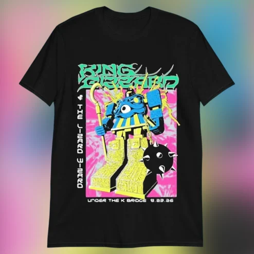 King Gizzard and the Lizard Wizard Tee Under the K Bridge Concert Merch Graphic Shirt