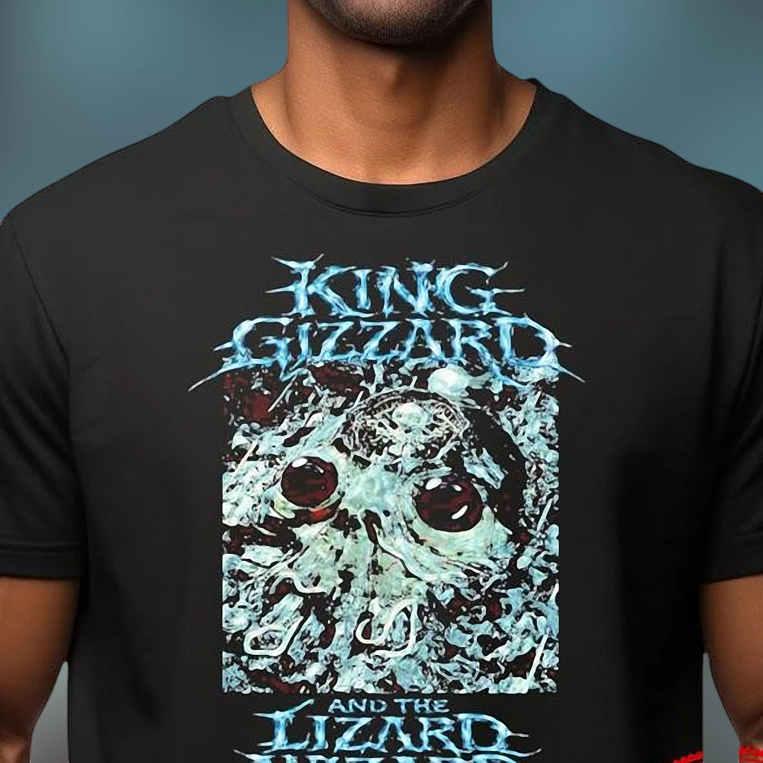 King Gizzard and the Lizard Wizard Tee Vintage Psych Rock Band Graphic Shirt for Fans