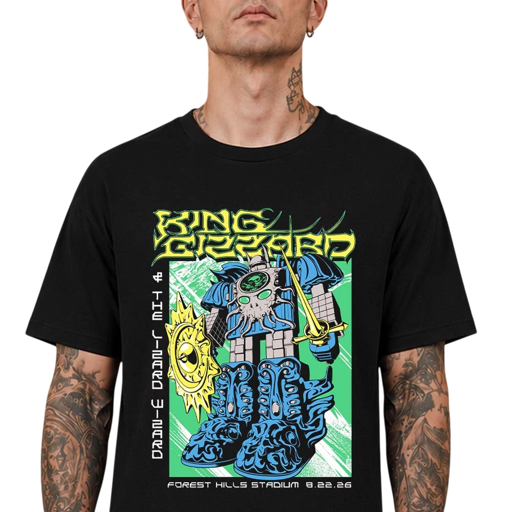 King Gizzard The Lizard Wizard Forest Hills Stadium 8.22.26 Tee, Psych Rock Concert Tour Graphic Shirt
