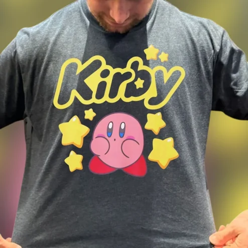 Kirby Tee Cute Nintendo Star Graphic Shirt Gift for Gamers