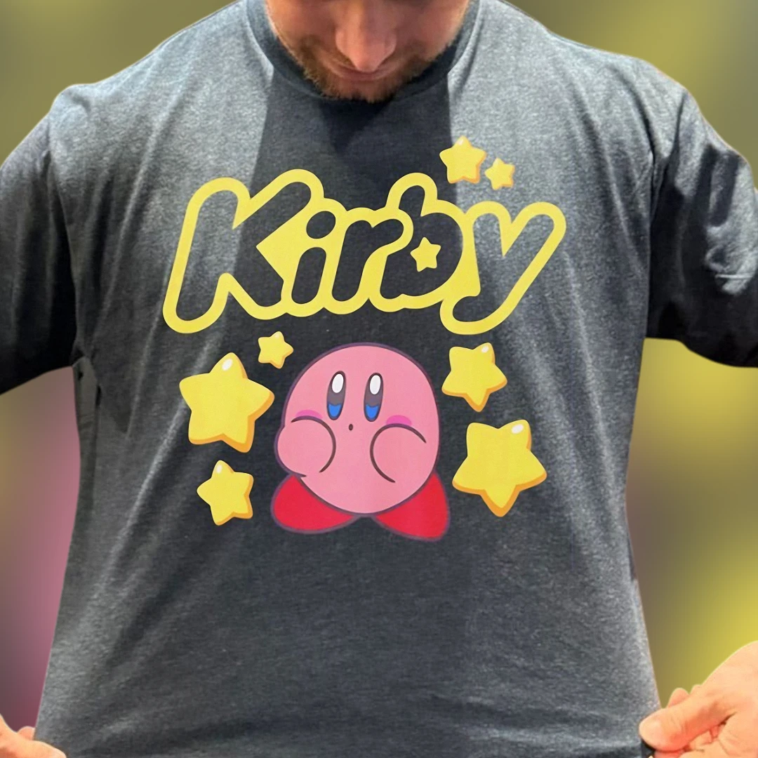 Kirby Tee Cute Nintendo Star Graphic Shirt Gift for Gamers