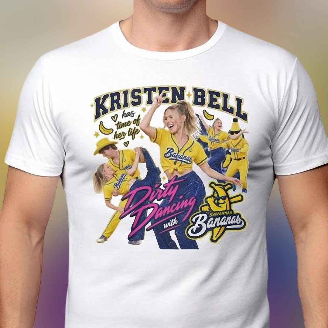 Kristen Bell Dirty Dancing Savannah Bananas Tee, Time of Her Life Retro Viral Graphic T-Shirt