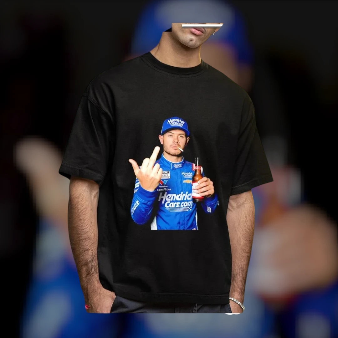 Kyle Larson Hendrick Cars.com Middle Finger Tee Funny Racing Shirt for Men
