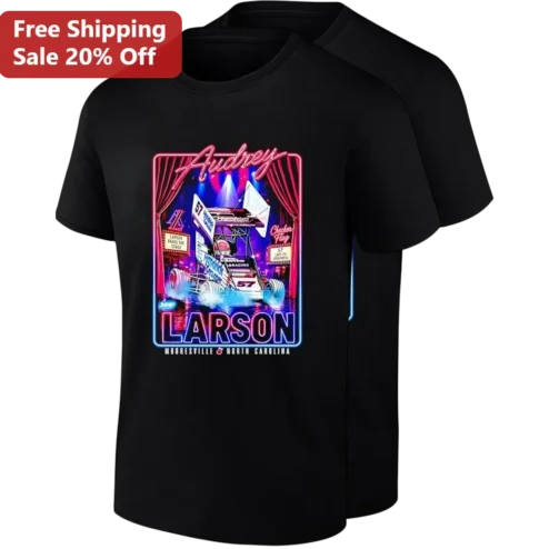 Kyle Larson Mooresville North Carolina Sprint Car Racing Tee, Neon Dirt Track Graphic Gift for NASCAR Fans