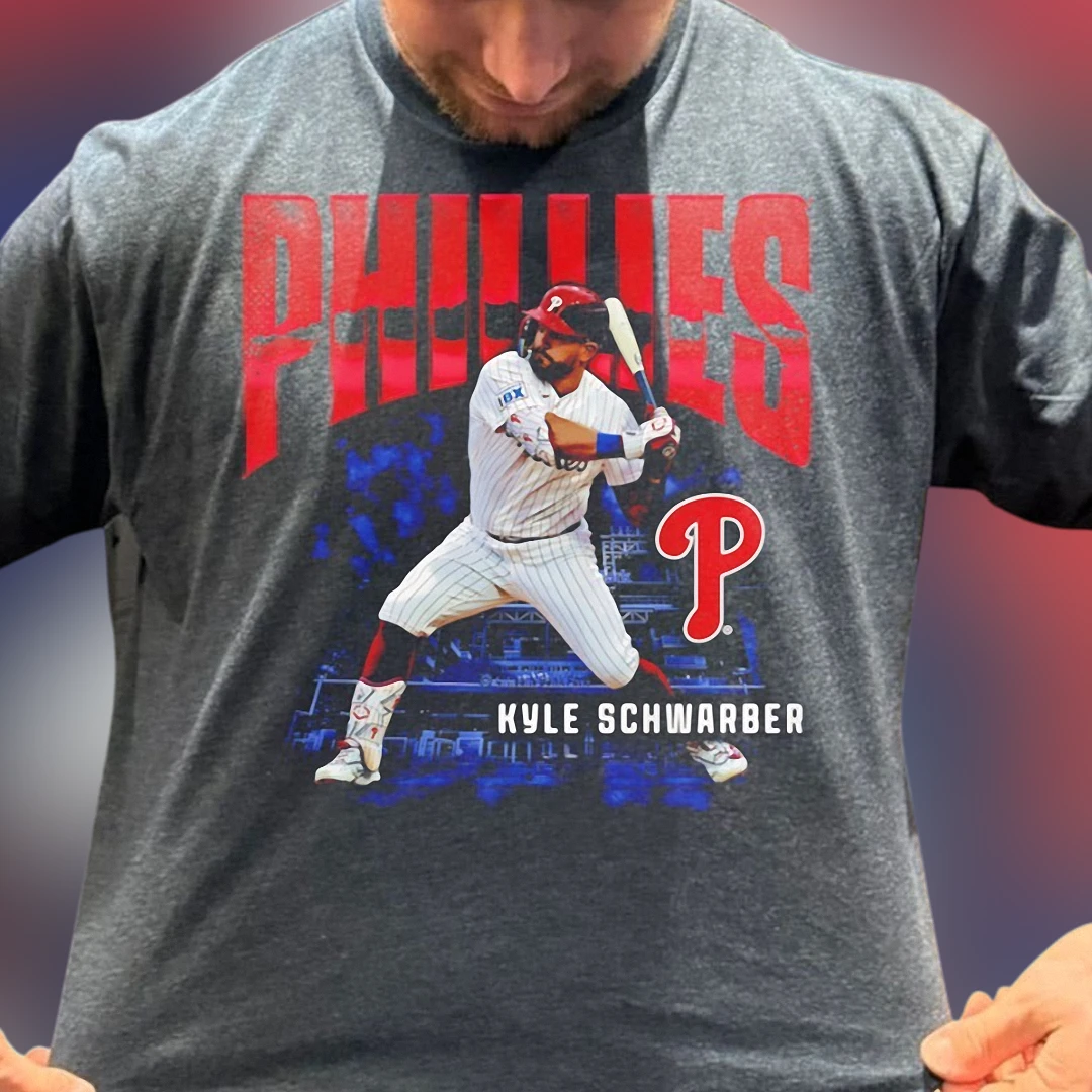 Kyle Schwarber Phillies Baseball Tee, Philadelphia Power Hitter Graphic Shirt, Game Day MLB Fan Gift