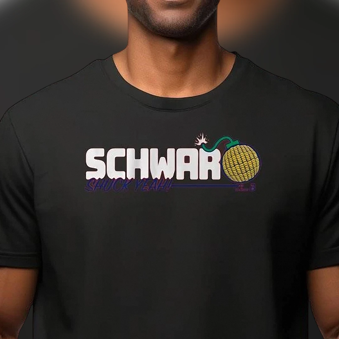 Kyle Schwarber Shuck Yeah Corn Bomb Tee Funny Philadelphia Baseball Fan Graphic Shirt