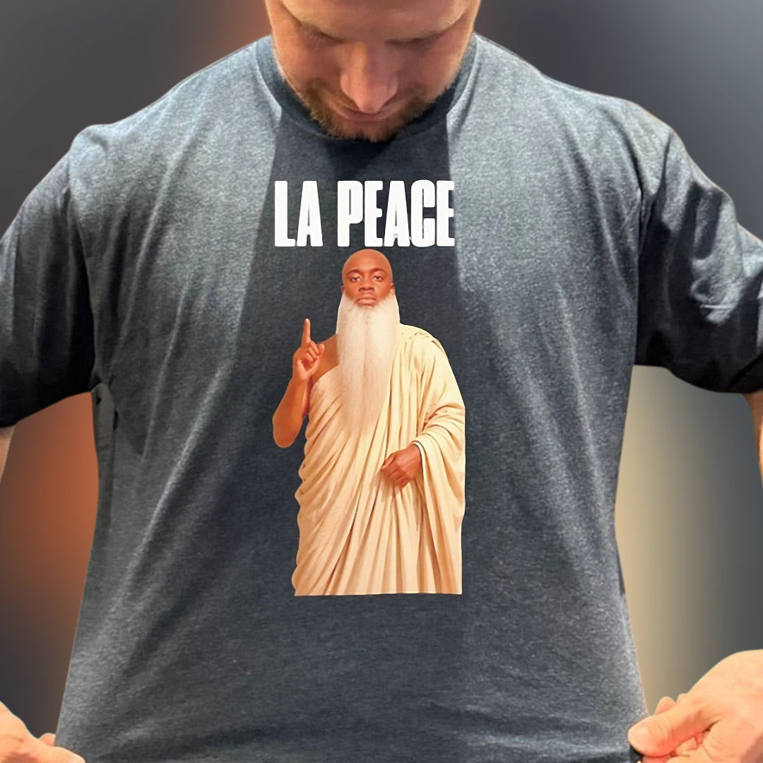 LA Peace Tee Viral Meme Graphic T-Shirt for Men and Women