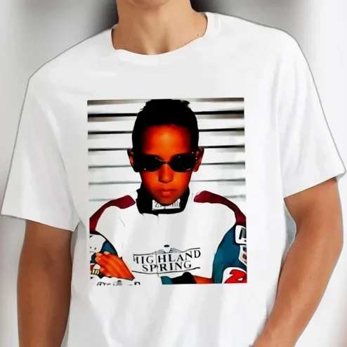 Lewis Hamilton Vintage Racing Graphic Tee, Retro Young Karting Photo T-Shirt, Formula 1 Fan Merch Gift