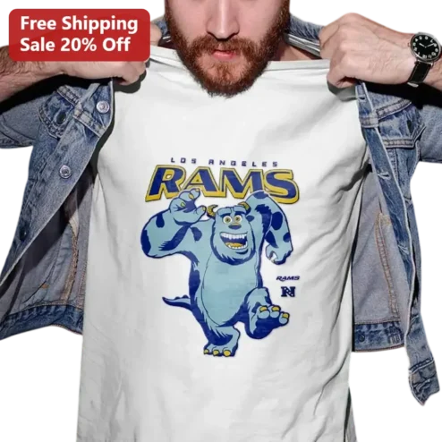 Los Angeles Rams Tee Sulley Monsters Inc NFL Football Graphic Fan Gift