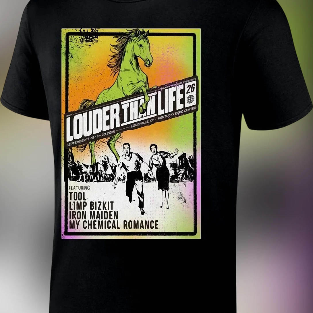 Louder Than Life 2026 Festival Tee, Louisville KY Poster Style Rock Concert Lineup Shirt