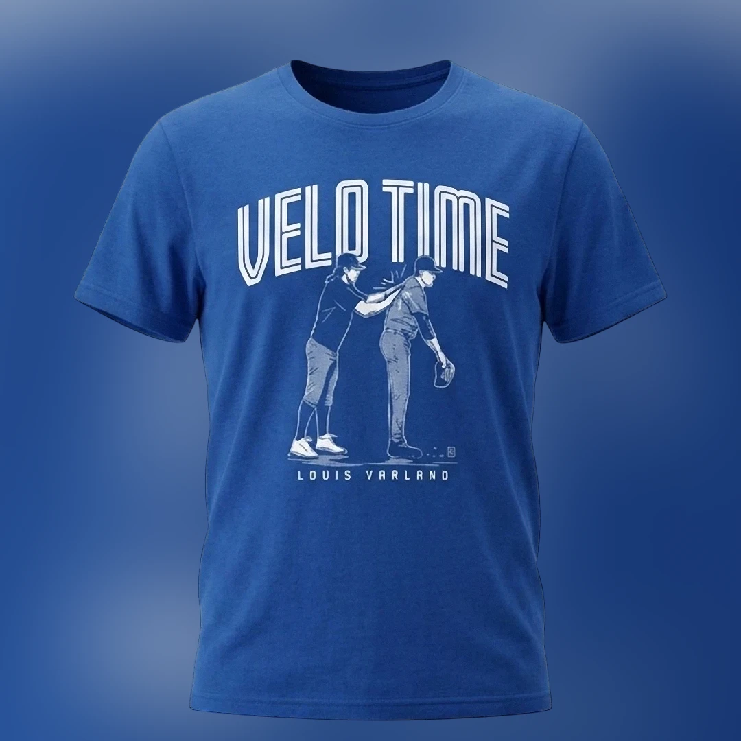 Louis Varland Velo Time Pitcher Graphic Tee, Baseball Fan Game Day Shirt