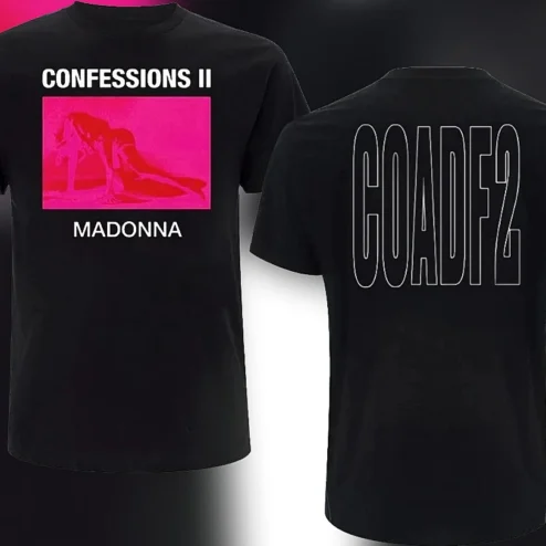 Madonna Confessions II COADF2 Graphic Tee, Confessions on a Dance Floor Part 2 Music Album Fan Shirt
