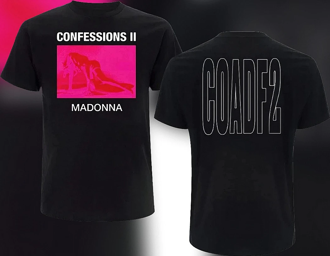 Madonna Confessions II COADF2 Graphic Tee, Confessions on a Dance Floor Part 2 Music Album Fan Shirt